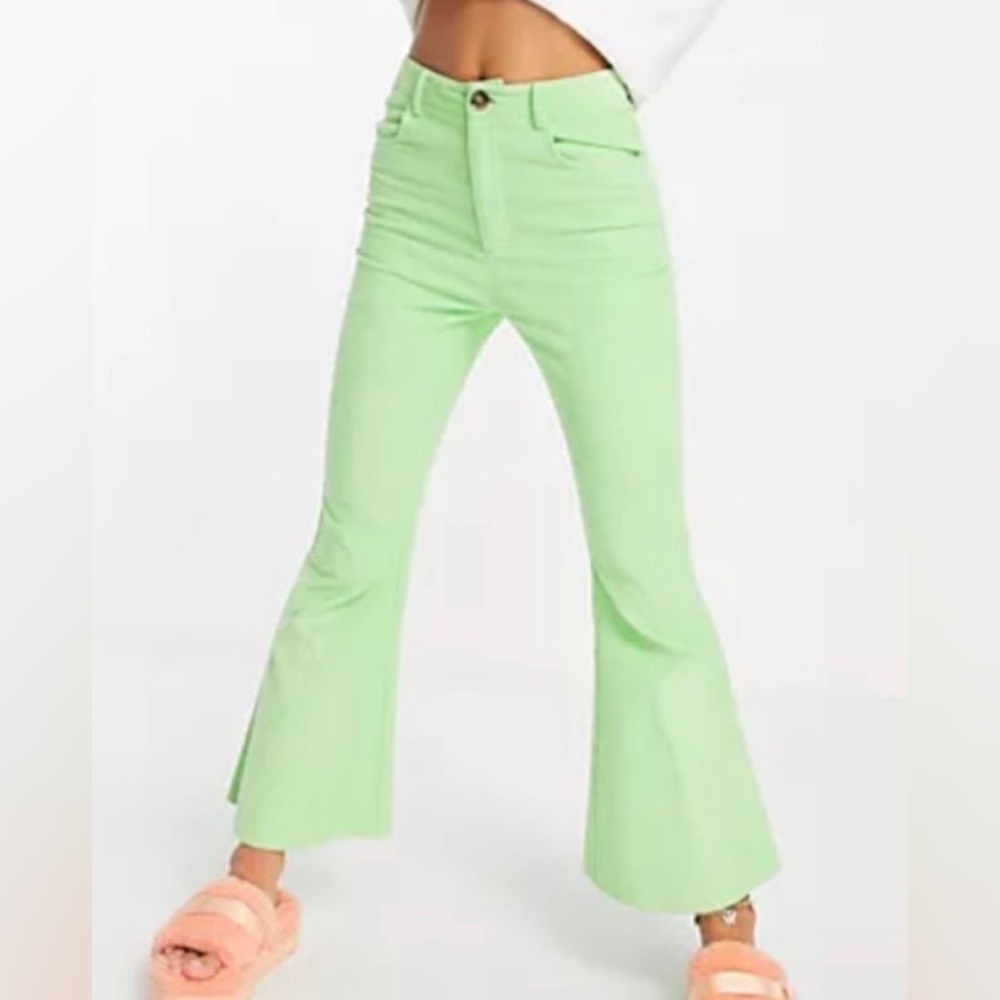 Daisy street green cord flares